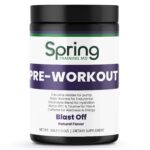Pre-workout supplement labeled "Spring Training MD".