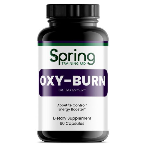 Dietary supplement bottle labeled Oxy-Burn. Dietary supplement bottle labeled Oxy-Burn.