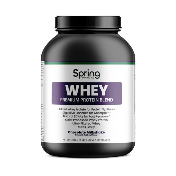 Black container of whey protein powder. Black container of whey protein powder.