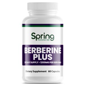 Berberine Plus dietary supplement bottle.