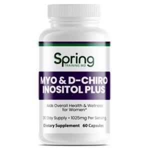 Supplement bottle labeled Myo & D-Chiro Inositol Plus.