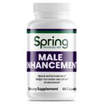 Male enhancement dietary supplement bottle.