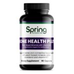 Bone health supplement bottle with 90 capsules.