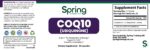 COQ10 supplement label with usage instructions.