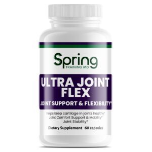 Supplement bottle labeled "Ultra Joint Flex".