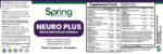 Neuro Plus supplement bottle label with details.