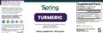 Turmeric dietary supplement bottle label design.