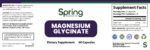 Magnesium Glycinate dietary supplement label.