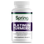 Platinum Turmeric supplement bottle, 60 capsules.