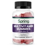 Multivitamin gummies bottle for adults.