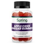 Apple cider vinegar gummies supplement bottle.