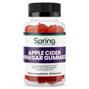 Apple cider vinegar gummies supplement bottle.