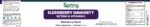 Elderberry supplement label with nutritional information.