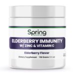 Elderberry immunity supplement with zinc and vitamin.
