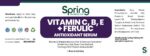 Vitamin C, B, E serum label design.