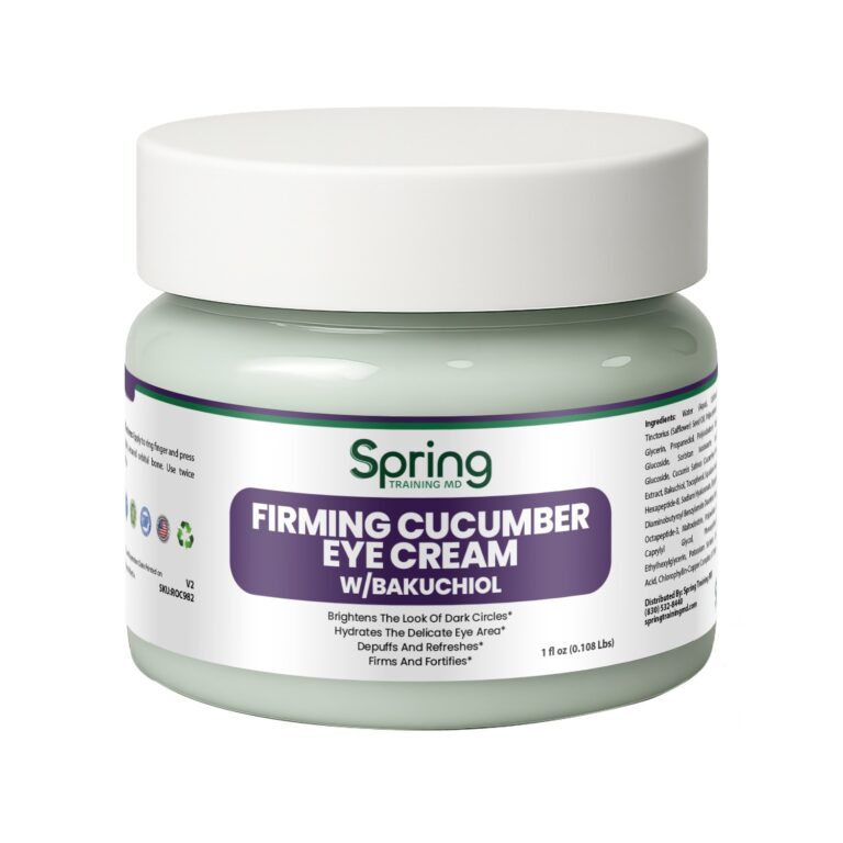Firming cucumber eye cream jar.